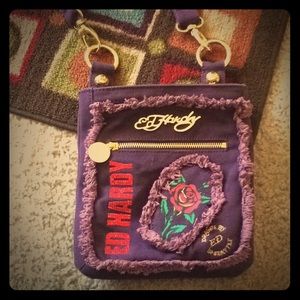 Ed Hardy cross-body purse